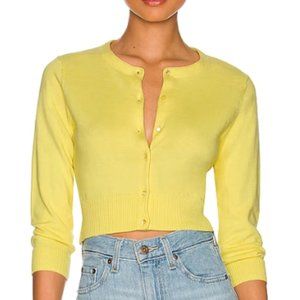 Autumn Cashmere Cardigan in Yellow